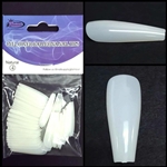 FULL COVER Ballerina Nail Tips REFILLS NATURAL 50 pcs #4