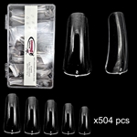 Full Cover DUCK Nail Tips ( Clear ) 504pcs Box
