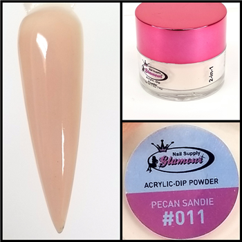 Glamour 2 in 1 Acrylic & Dip Powder PECAN SANDIE 011 1/2oz