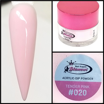 Glamour 2 in 1 Acrylic & Dip Powder TENDER PINK 020 1/2oz