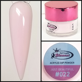 Glamour 2 in 1 Acrylic & Dip Powder JUST BEAUTIFUL 022 1/2oz