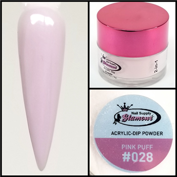 Glamour 2 in 1 Acrylic & Dip Powder PINK PUFF 028 1/2oz