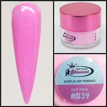 Glamour 2 in 1 Acrylic & Dip Powder HOT PINK 039 1/2oz