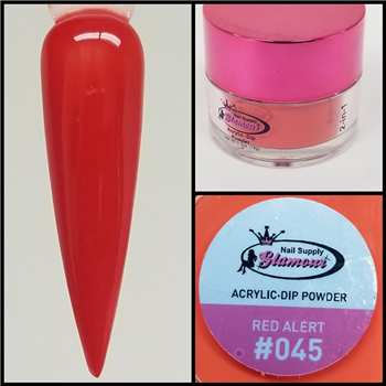 Glamour 2 in 1 Acrylic & Dip Powder RED ALERT 045 1/2oz