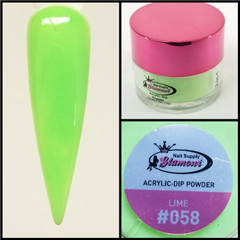 Glamour 2 in 1 Acrylic & Dip Powder LIME 058 1/2oz