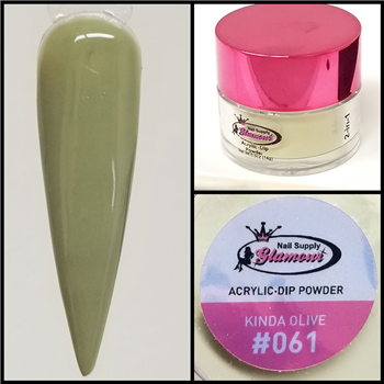 Glamour 2 in 1 Acrylic & Dip Powder KINDA OLIVE 061 1/2oz