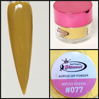 Glamour 2 in 1 Acrylic & Dip Powder MOSSY GREEN 077 1/2oz
