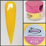 Glamour 2 in 1 Acrylic & Dip Powder YELLOW MELLOW #100 1/2oz