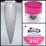 2 in 1 Acrylic & Dip GLITTER PEARL ME WHITE # 102 1/2oz