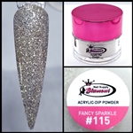 2 in 1 Acrylic & Dip Powder GLITTER FANCY SPARKLE # 115 1/2oz