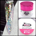 2 in 1 Acrylic & Dip Powder GLITTER SHINEY ME # 116 1/2oz