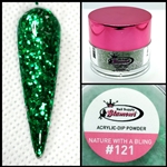 2 in 1 Acrylic & Dip GLITTER NATURE WITH A BLING #121 1/2oz