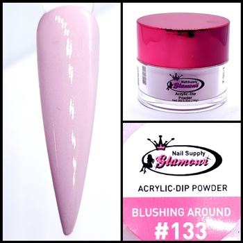 2 in 1 Acrylic & Dip BLUSHING AROUND #133 1/2oz