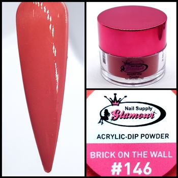 2 in 1 Acrylic & Dip BRICK IN THE WALL #146 1/2oz