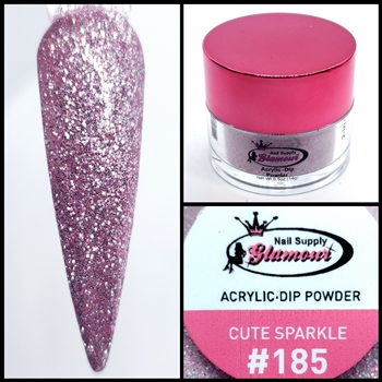 2 in 1 Acrylic & Dip CUTE SPARKLE #185 1/2oz