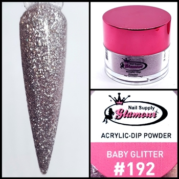 2 in 1 Acrylic & Dip BABY GLITTER #192 1/2oz