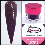 2 in 1 Acrylic & Dip DARKEST PURPLE #209 1/2oz