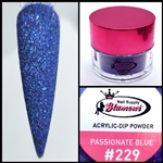 2 in 1 Acrylic & Dip PASSIONATE BLUE #229 1/2oz