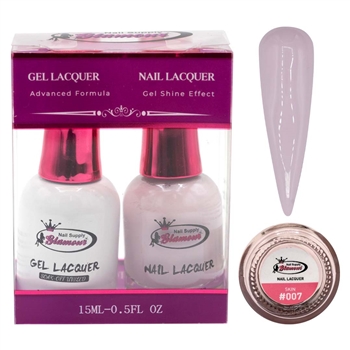 Glamour GEL POLISH / NAIL LACQUER DUO SKIN #007