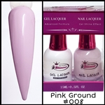 Glamour GEL POLISH / NAIL LACQUER DUO PINK GROUND #008