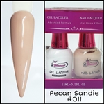 Glamour GEL POLISH / NAIL LACQUER DUO PECAN SANDIE #011