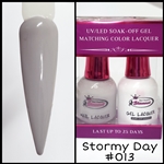 Glamour GEL POLISH / NAIL LACQUER DUO STORMY DAY#013