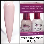 Glamour GEL POLISH / NAIL LACQUER DUO ROSEWATER #016