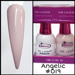 Glamour GEL POLISH / NAIL LACQUER DUO ANGELIC #019