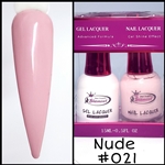 Glamour GEL POLISH / NAIL LACQUER DUO NUDE #021