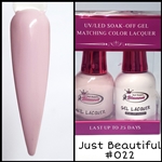 Glamour GEL POLISH / NAIL LACQUER DUO JUST BEAUTIFUL #022