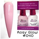 Glamour GEL POLISH / NAIL LACQUER DUO ROSY GLOW #040