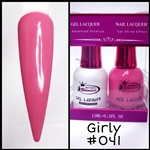 Glamour GEL POLISH / NAIL LACQUER DUO GIRLY #041