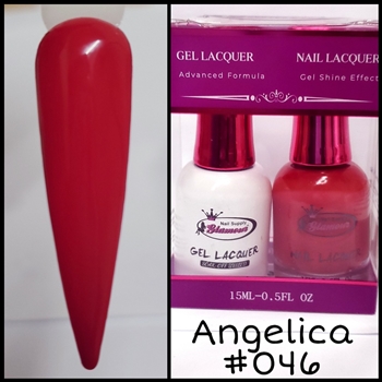 Glamour GEL POLISH / NAIL LACQUER DUO ANGELICA #046