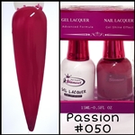 Glamour GEL POLISH / NAIL LACQUER DUO PASSION #050