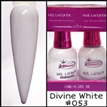 Glamour GEL POLISH / NAIL LACQUER DUO DIVINE WHITE #053