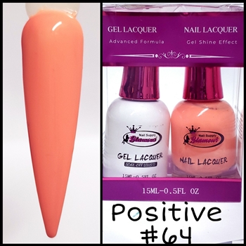 Glamour GEL POLISH / NAIL LACQUER DUO POSITIVE #064