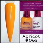 Glamour GEL POLISH / NAIL LACQUER DUO APRICOT #068