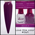 Glamour GEL POLISH / NAIL LACQUER DUO LOVE THIS COLOR #069