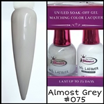 Glamour GEL POLISH / NAIL LACQUER DUO ALMOST GREY #075