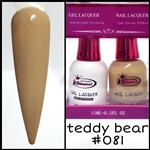 Glamour GEL POLISH / NAIL LACQUER DUO TEDDY BEAR #081