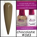 Glamour GEL POLISH / NAIL LACQUER DUO CHOCOLATTE #083