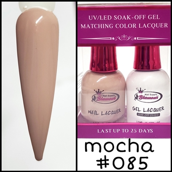 Glamour GEL POLISH / NAIL LACQUER DUO MOCHA #085