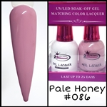 Glamour GEL POLISH / NAIL LACQUER DUO PALE HONEY #086