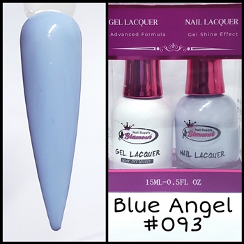 Glamour GEL POLISH / NAIL LACQUER DUO BLUE ANGEL #093