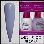 Glamour GEL POLISH / NAIL LACQUER DUO LET IT GO #097