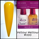 Glamour GEL POLISH / NAIL LACQUER DUO YELLOW MELLOW #100