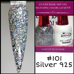 GEL POLISH / NAIL LACQUER DUO SILVER 925 #101