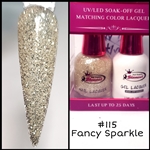 GEL POLISH / NAIL LACQUER DUO FANCY SPARKLE #115