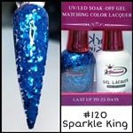 GEL POLISH / NAIL LACQUER DUO SPARKLE KING #120