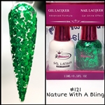 GEL POLISH / NAIL LACQUER DUO NATURE WITH A BLING #121